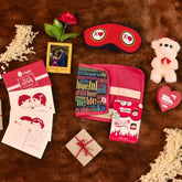 Travel Kit with XOXO Printed Eye Mask Valentine's Gift for Your Boyfriend